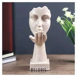 Сувенир полистоун "Воздушный поцелуй" песочный 32,5х13,5х10 см