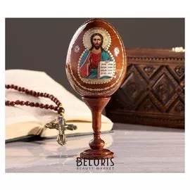 Сувенир яйцо на подставке икона "Господь Вседержитель"