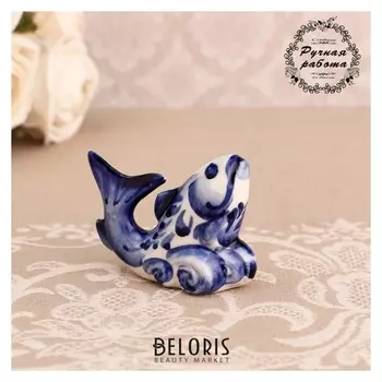 Сувенир "Рыба горбуша", гжель