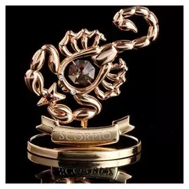Сувенир с кристаллами Swarovski "Скорпион" 8,4х6,8 см