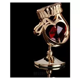 Сувенир с кристаллами Swarovski "Варежка" 5,4х3,6 см