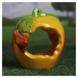 Сувенир-садовый кормушка "Яблоко" малый 20 см