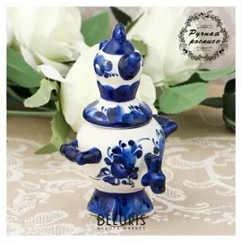 Сувенир «Самовар», гжель