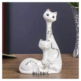 Сувенир "Семья котиков" стразы 18,5х12х5 см