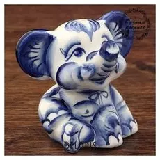 Сувенир "Слон лёша", гжель