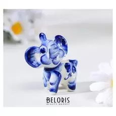 Сувенир слон "Люся", гжель