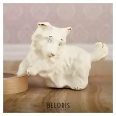 Сувенир "Собака", глянец, белый, 9 см