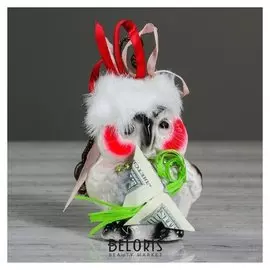 Сувенир "Сова с деньгами" 10 см