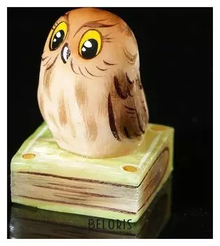 Сувенир «Совенок на книге», 3,5×5 см, селенит