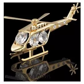 Сувенир «Вертолет», 10×5×4 см, с кристаллами сваровски
