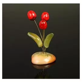 Сувенир «Земляничка», 6×8,5 см, селенит