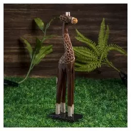 Сувенир "Жираф пухлик" тёмный, 40 см