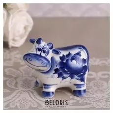 Сувенир «Зорька», 7,5х8,5 см, гжель