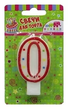 Свеча - цифра 0
