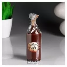 Свеча- цилиндр "Кофе" ароматическая, 4×10 см