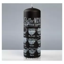 Свеча - цилиндр "Кофе фраппе", 7×20 см