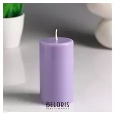 Свеча- цилиндр "Лаванда" ароматическая, 5,2×9,5 см