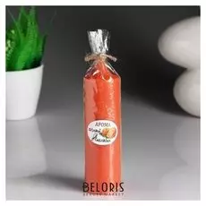 Свеча- цилиндр "Сочный апельсин" ароматическая, 4×13,5 см