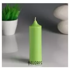 Свеча- цилиндр "Зелёный чай" ароматическая, 4×13,5 см