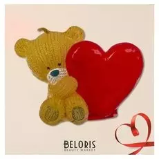 Свеча формовая «Мишка с сердцем», 5 см