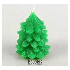 Свеча "Ёлочка малая" зелёная 6,5см