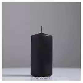 Свеча классическая, 5х10 см, чёрная лакированная