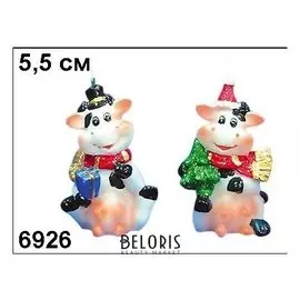 Свеча Коровка новогодняя