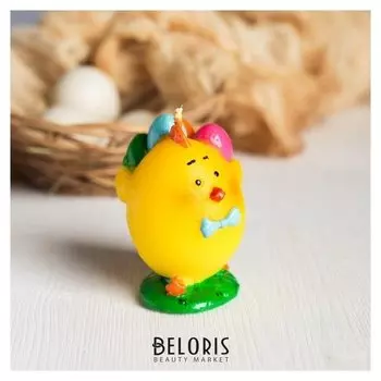 Свеча пасхальная «Цыплёнок с яйцами»