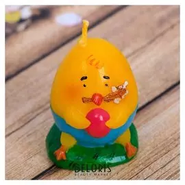 Свеча пасхальная «Цыплёнок с вербой»