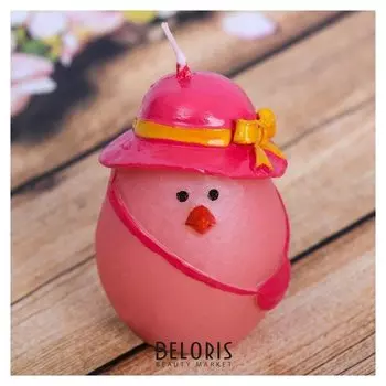 Свеча пасхальная «Курочка в шляпке»