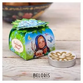 Свеча пасхальная в коробочке «Девочка с вербой»