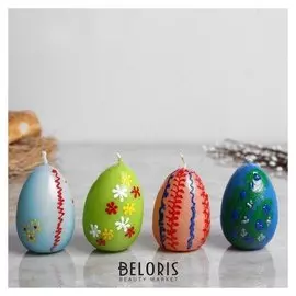 Свеча пасхальная "Яйцо разноцветное"