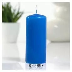 Свеча пеньковая 50х115 синяя