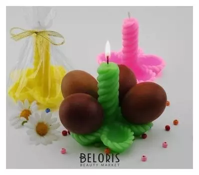 Свеча-подставка для яиц "Цветок"