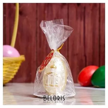 Свеча яйцо "С церковью"