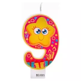 Свеча в торт цифра 9