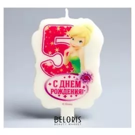 Свеча в торт 5 "С Днем Рождения" Динь - динь