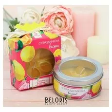 Свеча в жестянной банке "С праздником весны"