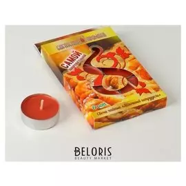 Свечи чайные ароматические, 6 штук, яблочный штрудель