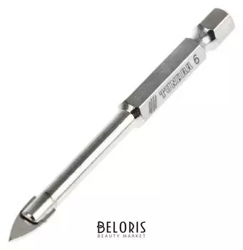 Сверло по керамике твердосплавное Tundra, шестигранный хвостовик, 6 мм