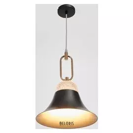 Светильник 2034823/1 E27 40вт черный-золото 29х29х38 см