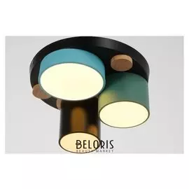 Светильник 35432/3 LED 30вт 3000-6000к черный-зеленый-синий 28х28х15 см