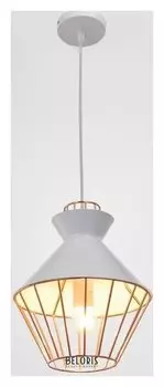 Светильник 59807/1 E27 40вт белый-медь 23х23х33-133 см