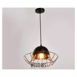 Светильник 59808/1 E27 40вт черный-медь 32х32х17-117 см