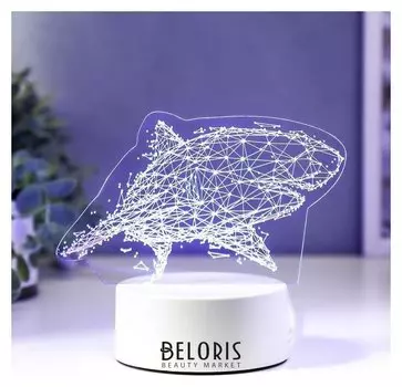 Светильник "Большая акула" LED RGB от сети 20х13,7 см