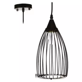 Светильник "Брета" 1х40вт E27 черный 15х15х120 см.