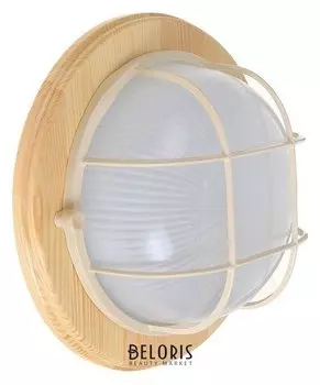 Светильник для бани/сауны Italmac Termo 60 01 18, 60 Вт, Ip54, цвет береза, до +130°c