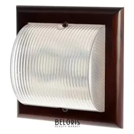 Светильник Ecola нбб-04-80-012, 2*gx53, Ip65, 220в, 255х255 мм, матовый, цвет т/орех