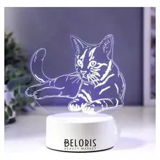 Светильник "Кошечка" LED RGB от сети