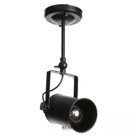 Светильник "Линза" 1x60w E27 черный11x11x24 см